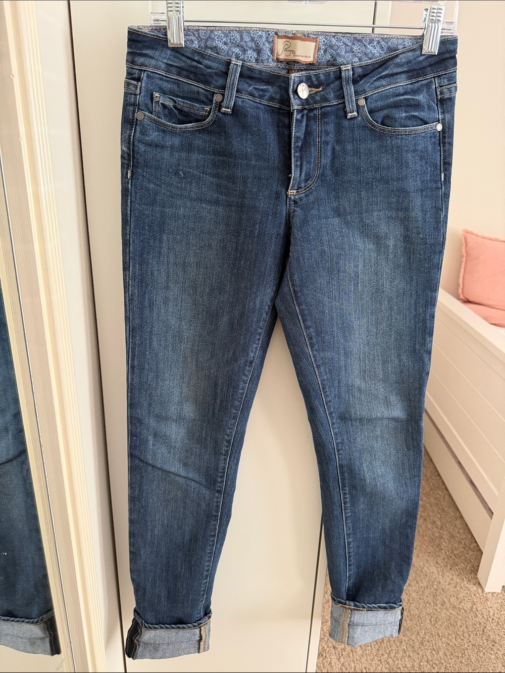 Paige Jeans Women’s Size 27 Skyline Skinny Blue Mid-Rise Stretch